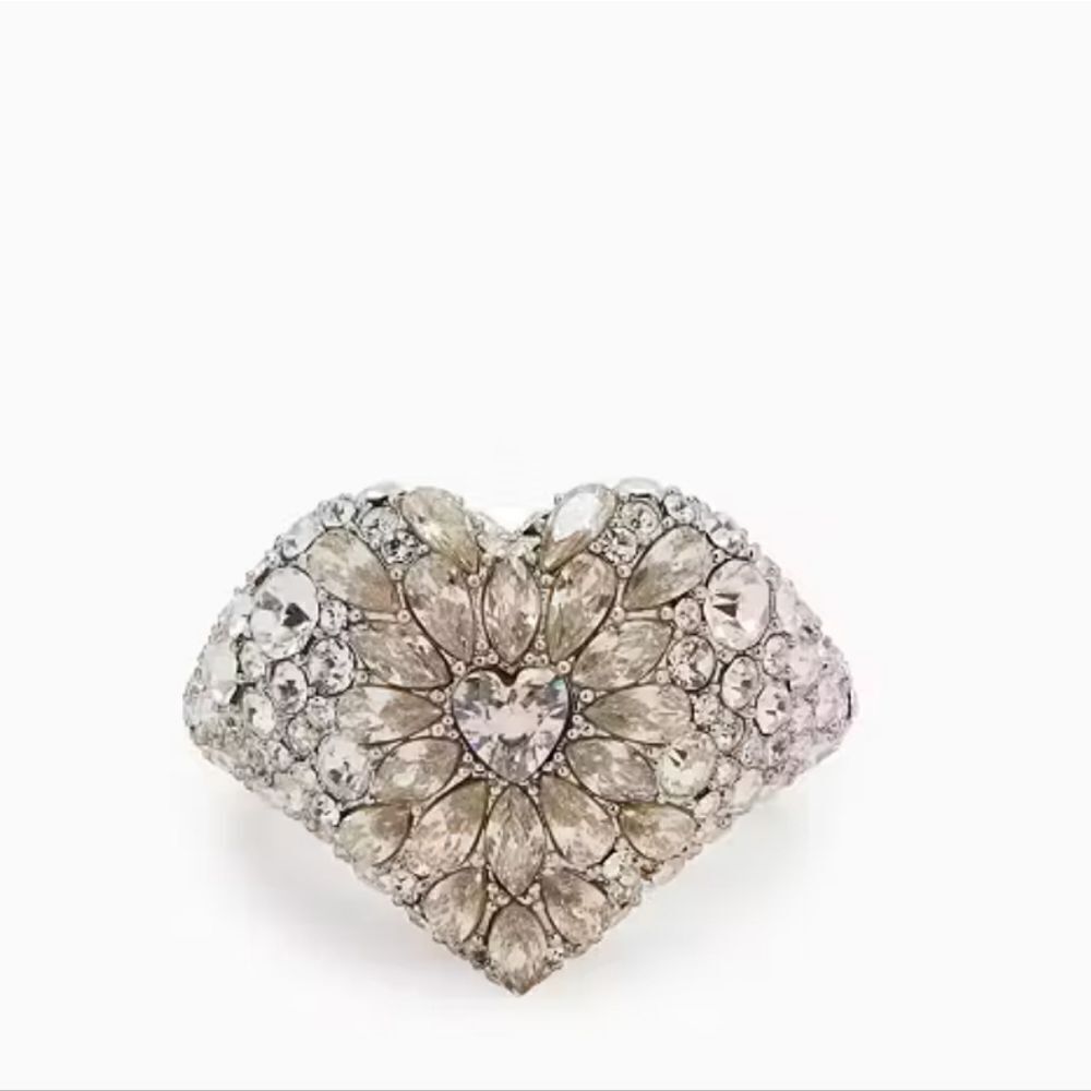 Something Sparkly Heart Clay Pave Ring